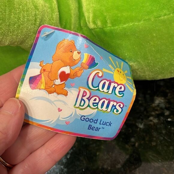 2004 Care Bear, Good Luck Bear. 15 Inch Plush. Great Colors. - Picture 9 of 11